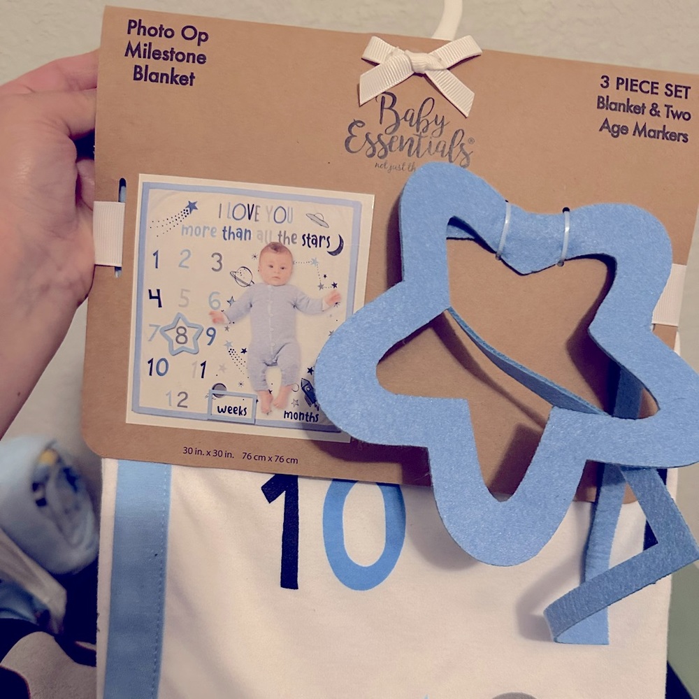 Brand new Monthly/Weekly baby milestone blanket!